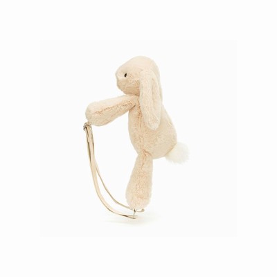 Jellycat Smudge Rabbit Backpack Bag Australia | 623985MSV